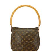 Louis Vuitton Vintage Pre-owned Canvas handvskor Brown, Dam