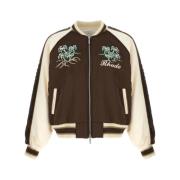 Rhude Brun/Vit Varsity Bomberjacka Brown, Herr