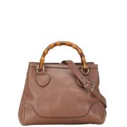 Gucci Vintage Pre-owned Laeder handvskor Brown, Dam