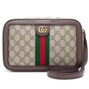 Gucci Vintage Pre-owned Canvas crossbodyvskor Beige, Dam