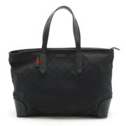 Gucci Vintage Pre-owned Tyg totevskor Black, Dam