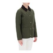 Barbour Diamantquiltad kort jacka Green, Dam