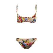 Zimmermann Gul Blommig Korsett Bikini Multicolor, Dam