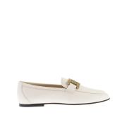 Tod's Vita Läderloafers Elegant Slip-On White, Dam