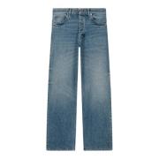 Laurence Bras Högmidjade raka ben jeans Blue, Dam