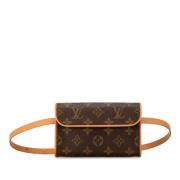 Louis Vuitton Vintage Pre-owned Canvas crossbodyvskor Brown, Dam