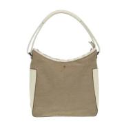 Gucci Vintage Pre-owned Canvas gucci-vskor Beige, Dam