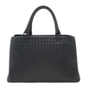 Bottega Veneta Vintage Pre-owned Laeder axelremsvskor Blue, Dam