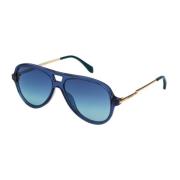 Zadig & Voltaire Blå kvinna solglasögon acetat metall Blue, Dam