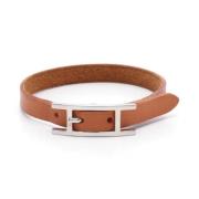 Hermès Vintage Pre-owned Laeder armband Brown, Dam