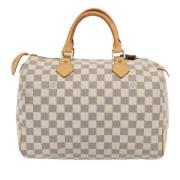 Louis Vuitton Vintage Pre-owned Canvas handvskor White, Dam