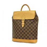 Louis Vuitton Vintage Pre-owned Tyg axelremsvskor Brown, Dam