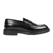 Doucal's Svart Horsebit Penny Loafer Black, Herr