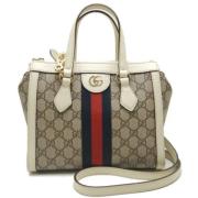 Gucci Vintage Pre-owned Canvas totevskor Beige, Dam