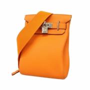 Hermès Vintage Pre-owned Laeder crossbodyvskor Orange, Dam