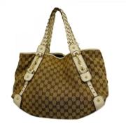 Gucci Vintage Pre-owned Canvas totevskor Brown, Dam