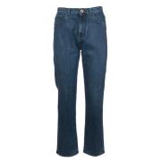 Jacob Cohën Holly Crop Jeans med Logodetalj Blue, Dam