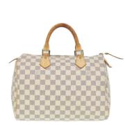 Louis Vuitton Vintage Pre-owned Canvas handvskor White, Dam