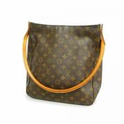 Louis Vuitton Vintage Pre-owned Tyg axelremsvskor Brown, Dam