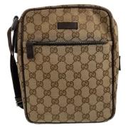 Gucci Vintage Pre-owned Canvas crossbodyvskor Beige, Dam