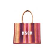 Msgm Stilren Toteväska med Dubbla Handtag Multicolor, Dam