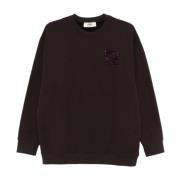 Fendi Lila Strass Sweatshirt Brown, Dam