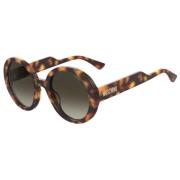 Moschino Brun Acetat Dam Solglasögon Brown, Dam