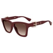 Moschino Röda Acetat Dam Solglasögon Red, Dam