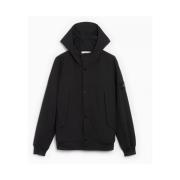 Stone Island Svart Giubbotto Jacka Urban Stil Black, Herr