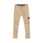 Stone Island Skinny Cargo Byxor i 'Sand' Beige, Herr