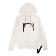 Rick Owens Svart Milk Oversized Hoodie White, Herr