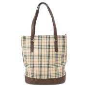 Burberry Vintage Pre-owned Canvas axelremsvskor Brown, Dam