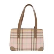 Burberry Vintage Pre-owned Canvas handvskor Pink, Dam