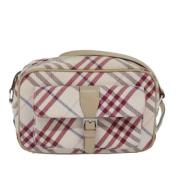 Burberry Vintage Pre-owned Canvas axelremsvskor White, Dam