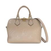 Louis Vuitton Vintage Pre-owned Tyg handvskor Beige, Dam