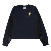 Vivienne Westwood Blå Navy Iris Sweatshirt med Torch Orb Print Blue, D...