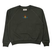 Vivienne Westwood Grön Raglan Sweatshirt med Signaturlogotyp Green, Da...