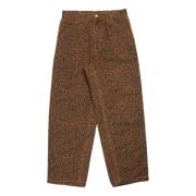 Carhartt Wip Canvas Single Knee Pant Camo Leo Brown, Herr