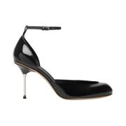 Sportmax Svart Blank Klack Pumps Black, Dam