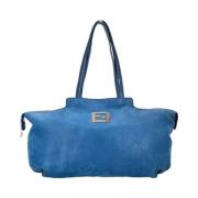 Fendi Vintage Pre-owned Laeder totevskor Blue, Dam