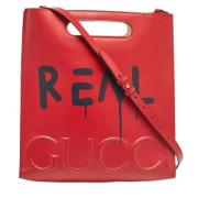 Gucci Vintage Pre-owned Laeder totevskor Red, Dam