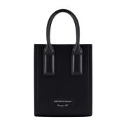 Emporio Armani Svart handväska med justerbar rem Black, Dam