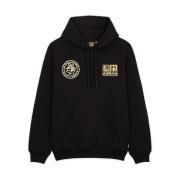 Iuter Svart Bomull Hoodie Leone Black, Herr