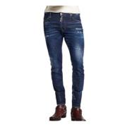 Dsquared2 Klassiska Denim Jeans med Fem Fickor Blue, Herr