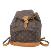 Louis Vuitton Vintage Pre-owned Tyg ryggsckar Brown, Dam