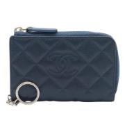 Chanel Vintage Pre-owned Laeder plnbcker Blue, Dam