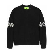 New Amsterdam Surf Association Svart Bomull Crew Knit Tröja Black, Her...