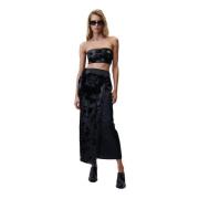 Undress Code Svart Paljett Crop Top Black, Dam