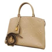 Louis Vuitton Vintage Pre-owned Tyg louis-vuitton-vskor Beige, Dam