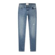 Pure Path Mörkblå Skinny Fit Denim Jeans Blue, Herr